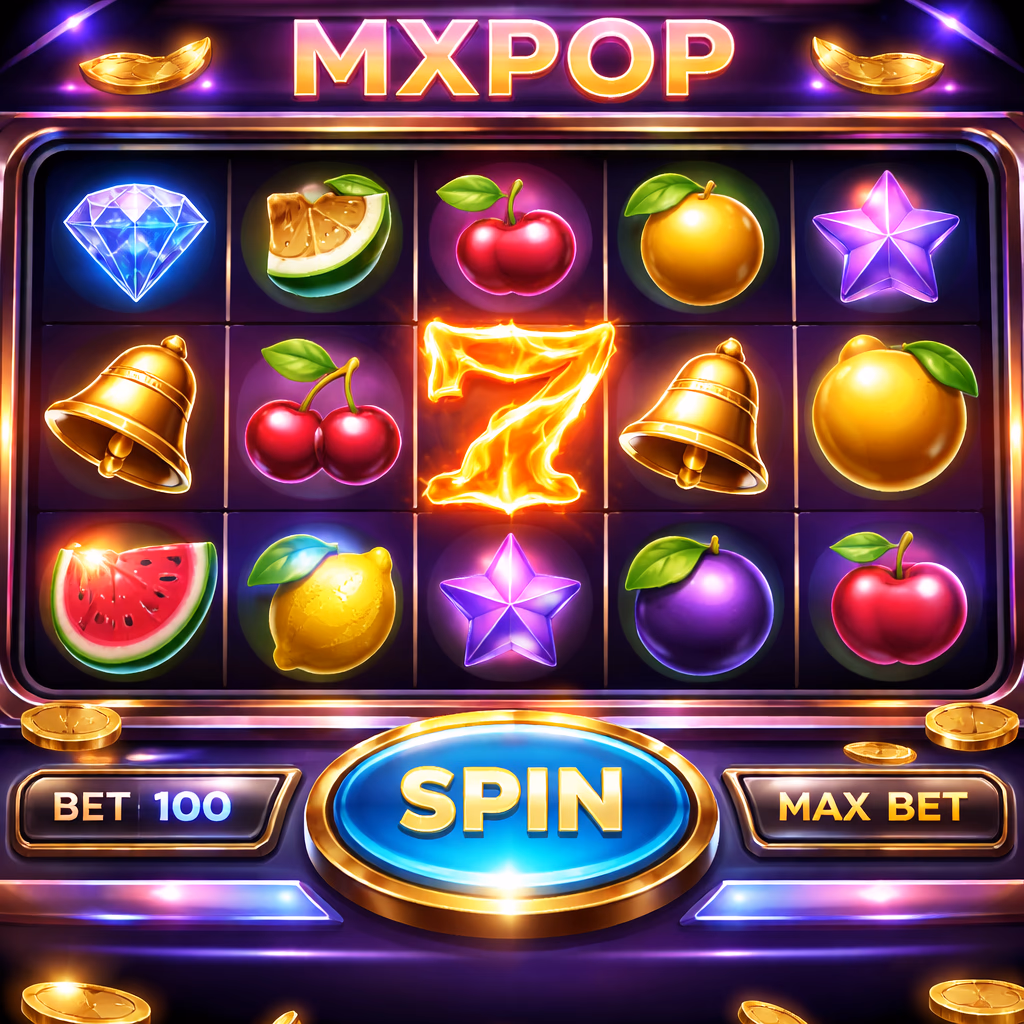 Colección de juegos de carretes MXPOP presentada en una interfaz moderna de casino